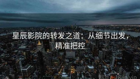 星辰影院的转发之道：从细节出发，精准把控